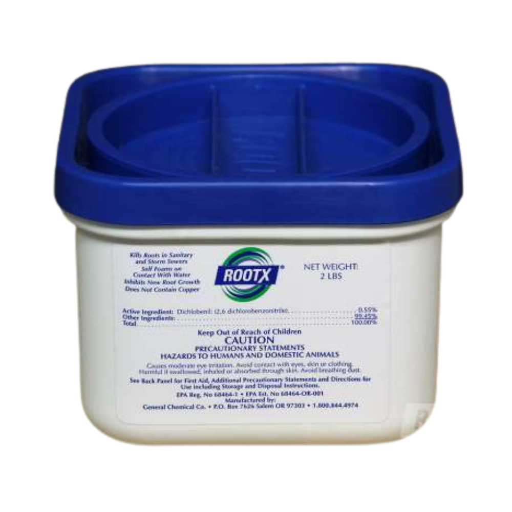 Root X treatment being applied to sewer pipes